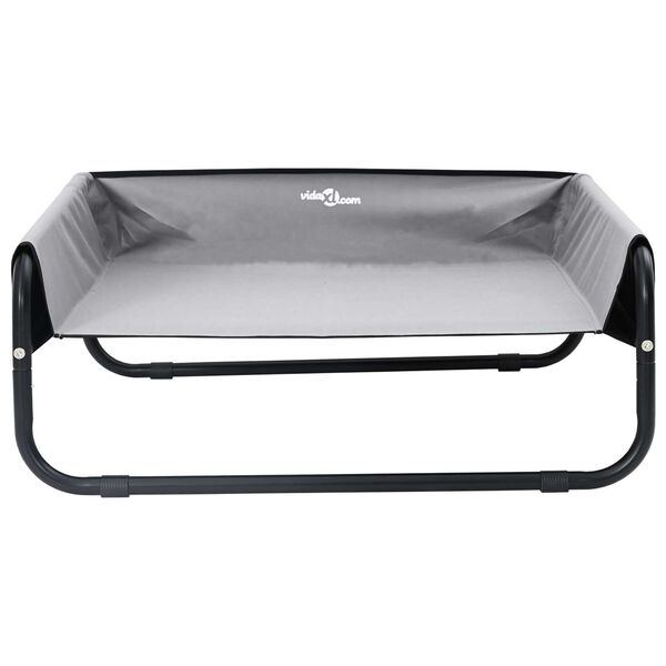 vidaXL Hunds&auml;ng Ljusgr&aring; 70 x 70 x 28,5 cm St&aring;l