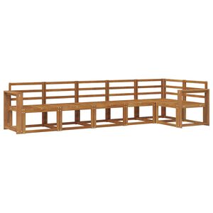 vidaXL Utomhussoffset 6 pcs Naturf&auml;rg Massivt Akaciatr&auml;