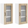 vidaXL Diskmaskin panel Kalmar 2 st Sonoma-ek Konstruerat tr&auml;