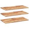 vidaXL Sv&auml;vande hyllor 3 st 100x40x2 cm behandlat massivt akaciatr&auml;