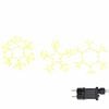 vidaXL Jul Sn&ouml;flinga 252 LED-lampor Varmvit 44,5 x 38 cm PVC