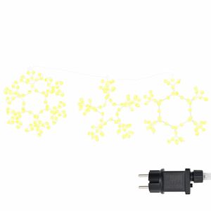 vidaXL Jul Sn&ouml;flinga 252 LED-lampor Varmvit 44,5 x 38 cm PVC