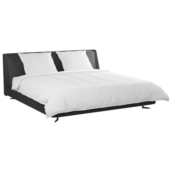 vidaXL T&auml;ckeset med kudde 3 pcs Vit Dunfj&auml;der