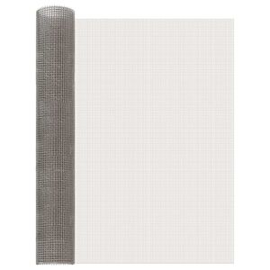 vidaXL N&auml;tduk 80 x 500 cm 3 Mesh Rostfritt st&aring;l 201 Silver