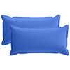 vidaXL Kudd&ouml;verdrag 2 st HOUTEN Kungsbl&aring; 40 x 80 cm Polyester