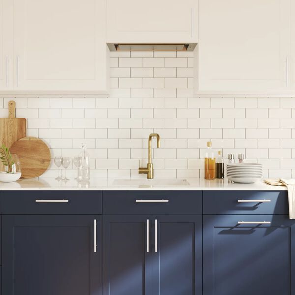 vidaXL Skåphandtag 20 st silver 128 mm rostfritt stål