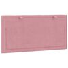 vidaXL Headboard Cushion "Hanko" Pink 100 cm Velvet