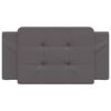 vidaXL Headboard Cushion "Zadar" Grey 100 cm Faux Leather