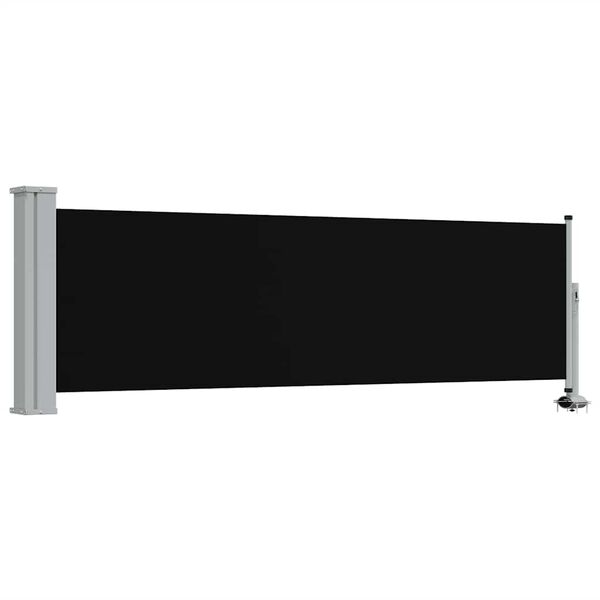 vidaXL Inf&auml;llbar sidomarkis 80x300 cm svart