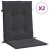 vidaXL Stolsdynor 2 st svart 100x50x3 cm oxfordtyg