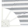 vidaXL Balkongsk&auml;rm Antracit och vitt 140 x 140 cm Polyester