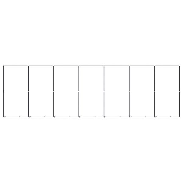 vidaXL Hundgård för utomhusbruk stål 12,9 m²