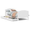 vidaXL S&auml;ngram utan madrass vit 90x200 cm massiv furu