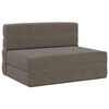 vidaXL F&auml;llbar Soffbed Ljusgr&aring; 100 x 80 x 60 cm Tyg
