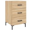 vidaXL S&auml;ngbord sonoma-ek 40x40x66 cm konstruerat tr&auml;