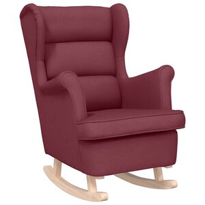 vidaXL Gungstol vinr&ouml;d 74x90x102 cm tyg