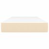 vidaXL Pocketresårmadrass gräddvit 90x200x20 cm tyg