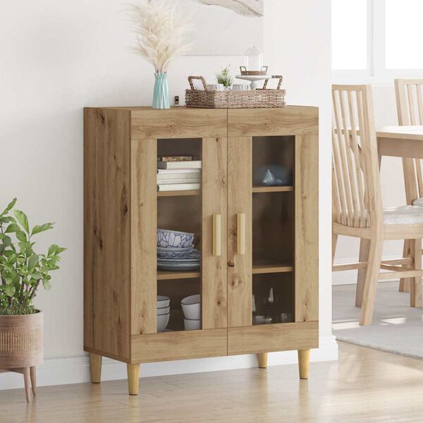 vidaXL Sideboard Artisan Ek 69,5 x 34 x 90 cm Konstruerat tr&auml;