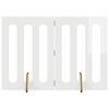 vidaXL F&auml;llbar husdjursgrind 2 pcs H&ouml;gblank Vit 100,5 x 38 x 70 cm