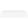 vidaXL S&auml;ngram med madrass med madrass 2 pcs Vit PVC