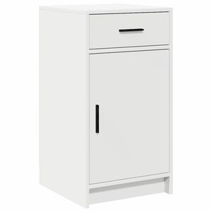 vidaXL Sideboard med l&aring;da Vit 40 x 40,5 x 75 cm Konstruerat tr&auml;