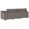 vidaXL Soffa Taupe 219 x 77 x 82 cm tyg