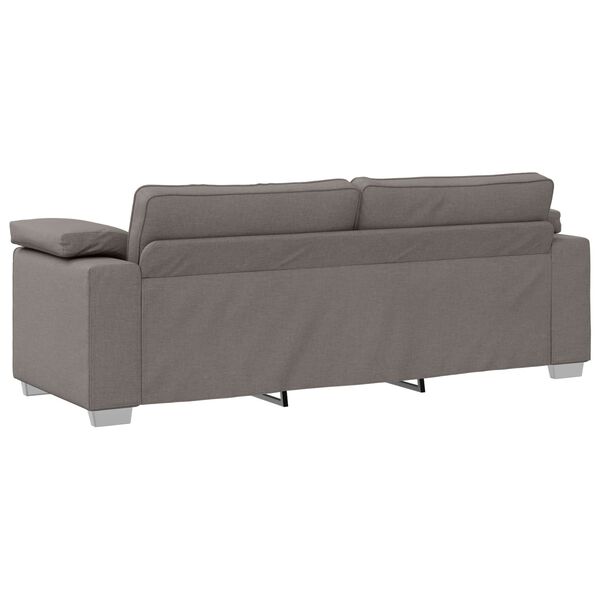 vidaXL Soffa Taupe 219 x 77 x 82 cm tyg