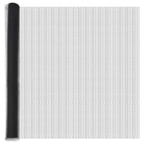 vidaXL Hexagonstängsel Grå 1.5 x 10 m Stål