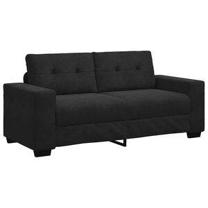 vidaXL Loveseat soffa svart 180x77x82 cm sammet