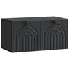 vidaXL V&auml;ggmonterad TV-b&auml;nk Svart 59,5 x 31 x 30 cm Konstruerat tr&auml;