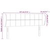 vidaXL S&auml;nggavel med kanter taupe 147x23x78/88 cm tyg
