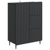 vidaXL Sideboard Svart 66 x 34,5 x 91,5 cm Konstruerat tr&auml;