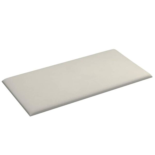 vidaXL Väggpaneler 12 st gräddvit 30x15 cm sammet 0,54 m²