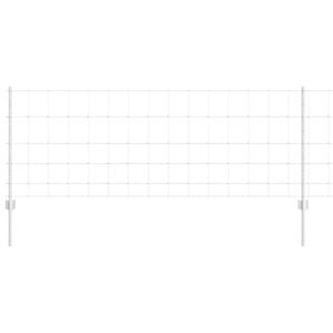 vidaXL Vildst&auml;ngsel med stolpar 25 x 1,6 m (B x H) Varmf&ouml;rzinkad st&aring;l