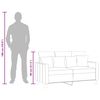 vidaXL 2-sitssoffa ljusgr&aring; 120 cm tyg