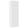 vidaXL F&ouml;rvaringssk&aring;p vit 70x42,5x225 cm konstruerat tr&auml;