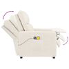 vidaXL Elektrisk massagefåtölj Beige mikrofibertyg