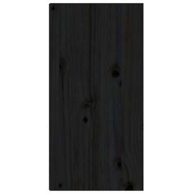 vidaXL Väggskåp svart 30x30x60 cm massiv furu