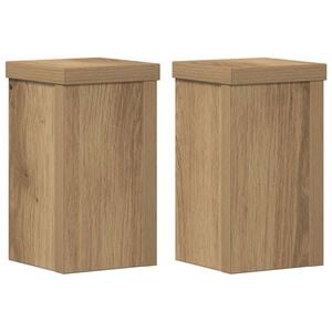 vidaXL V&auml;xtst&auml;ll 2 st ek 10x10x18 cm konstruerat tr&auml;