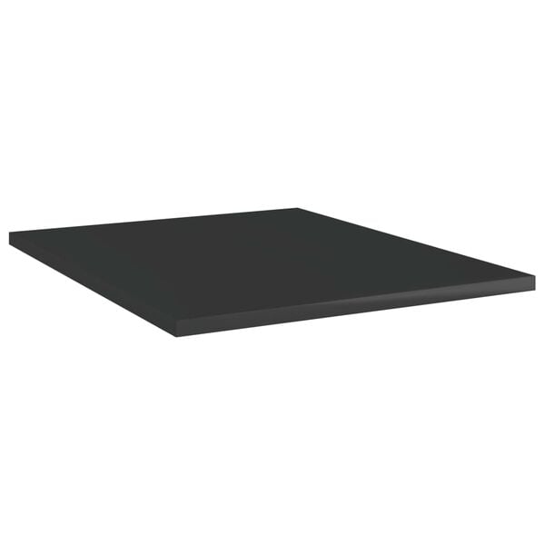 vidaXL Hyllplan 4 st svart h&ouml;gglans 40x50x1,5 cm konstruerat tr&auml;