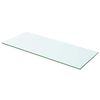 vidaXL Hyllplan glas genomskinlig 60x20 cm