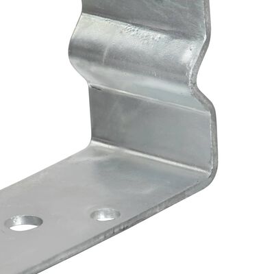 vidaXL Jordankare 6 st silver 8x6x15 cm galvaniserat stål