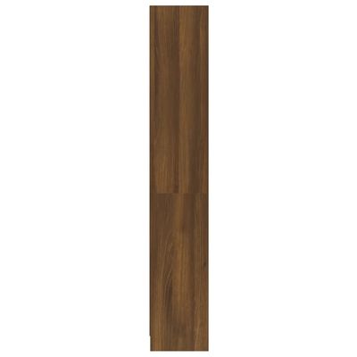 vidaXL Bokhylla 4 hyllor rökfärgad brun ek 60x24x142cm konstruerat trä