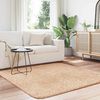 vidaXL Ryamatta med l&aring;ng lugg NAVARRA beige 160x160 cm polyester