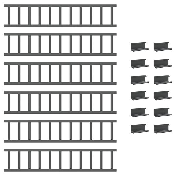 vidaXL Taksn&ouml;skydd Antracit 600 x 2,5 x 20 cm St&aring;l