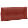 vidaXL Pallryggkudde VIANEN 100% Polyester R&ouml;d 120 x 40 x 12 cm