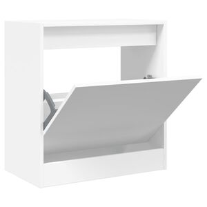vidaXL Skohylla vit 60x34x63,5 cm konstruerat tr&auml;