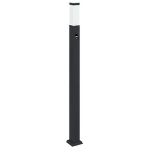 vidaXL Pollare med sensor 110 cm svart IP44