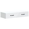 vidaXL V&auml;ggmonterad sidobord Vit 87,5 x 34,5 x 17 cm Konstruerat tr&auml;