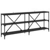 vidaXL Konsolbord Svart Ek 180 x 30 x 75 cm Konstruerat tr&auml;